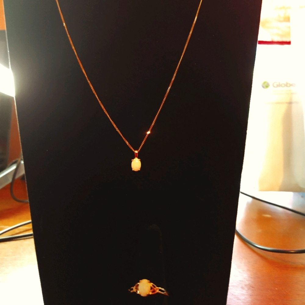 Rose Gold Jewelry Set Size 8